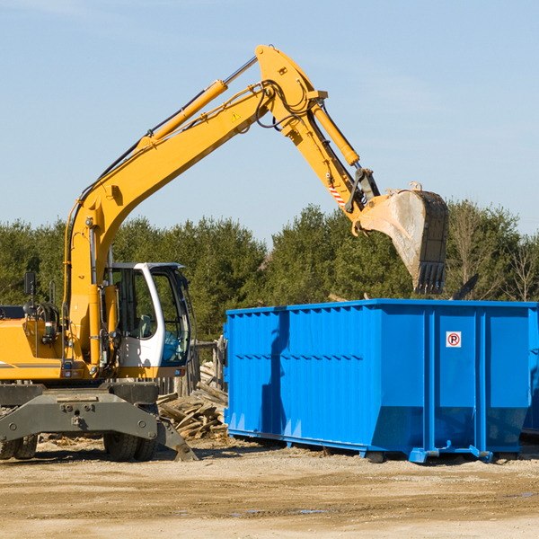 how many times can i have a residential dumpster rental emptied in Athelstan